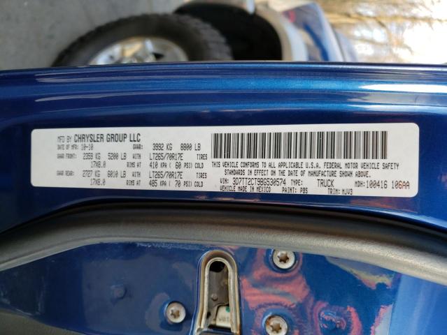 2011 DODGE RAM 2500 3D7TT2CT9BG530574