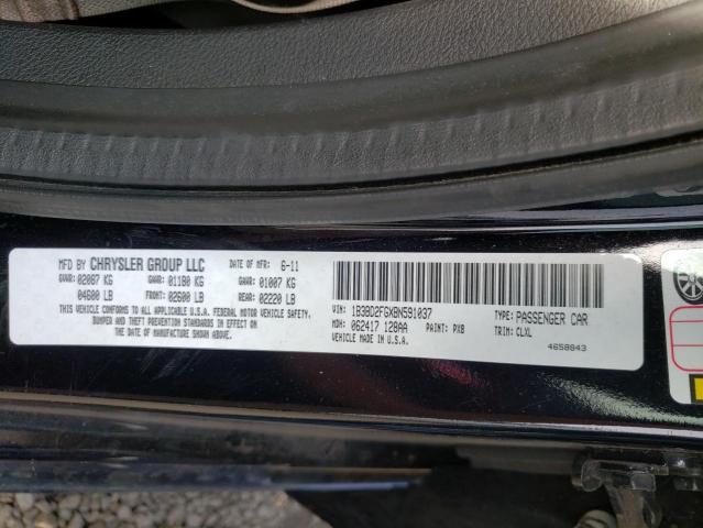 2011 DODGE AVENGER LU 1B3BD2FGXBN591037