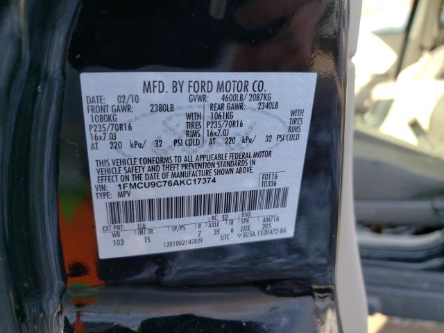 2010 FORD ESCAPE XLS 1FMCU9C76AKC17374