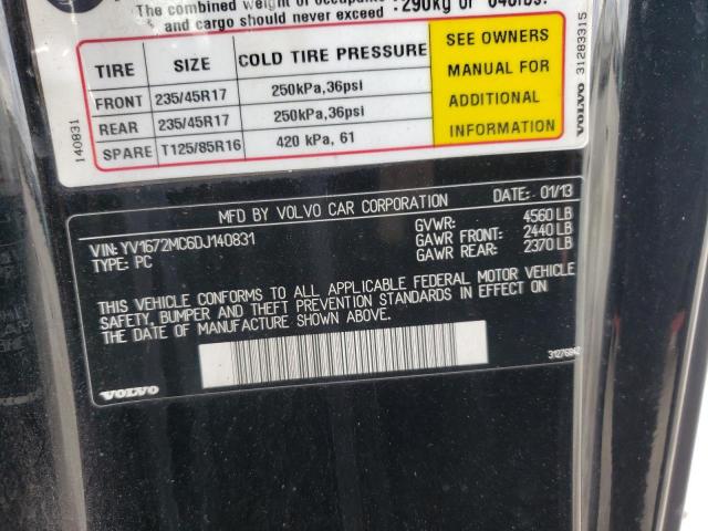 2013 VOLVO C70 T5 YV1672MC6DJ140831