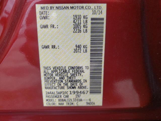 2015 NISSAN UK 1N4AL3AP1FC199467