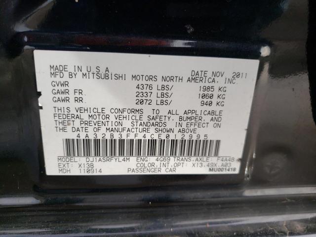 2012 MITSUBISHI GALANT ES 4A32B3FF4CE012995