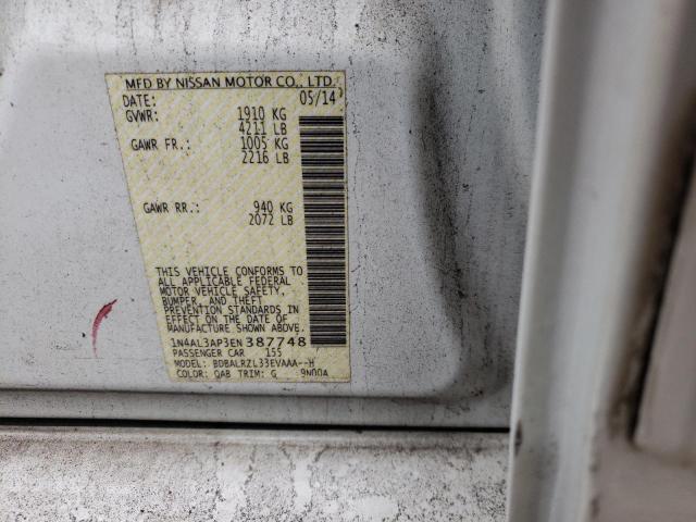 1N4AL3AP3EN387748 Nissan Altima S 2014. Фото: 9