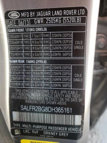 2013 LAND ROVER LR2 HSE SALFR2BG8DH365161