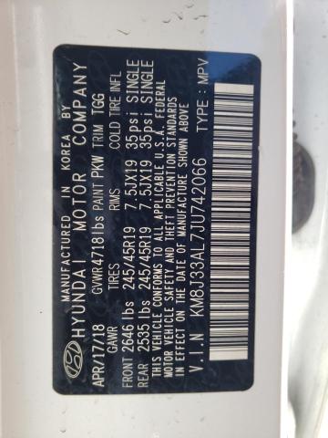 2018 HYUNDAI TUCSON SPO KM8J33AL7JU742066
