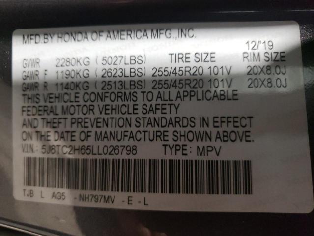 2020 ACURA RDX A-SPEC 5J8TC2H65LL026798