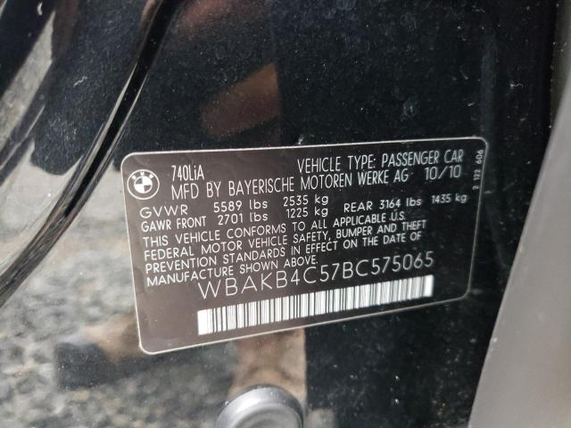 2011 BMW 740 LI WBAKB4C57BC575065