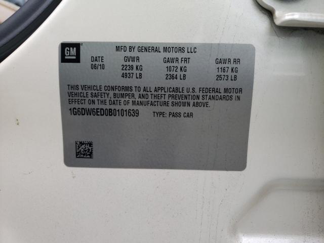 2011 CADILLAC STS LUXURY 1G6DW6ED0B0101639