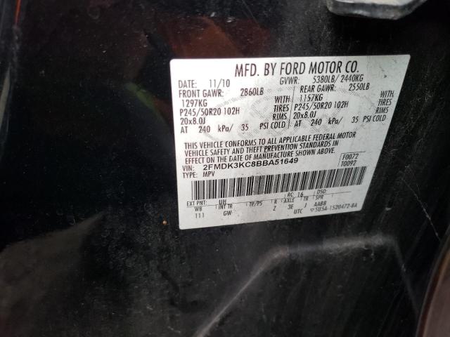 2011 FORD EDGE LIMIT 2FMDK3KC8BBA51649