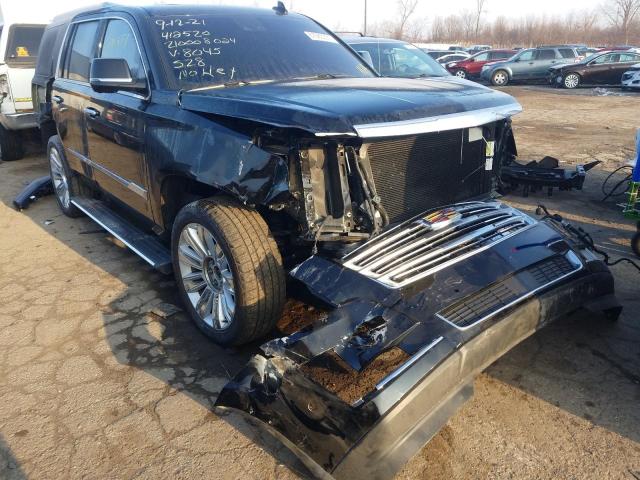 Salvage cars for sale at Woodhaven, MI auction: 2018 Cadillac Escalade P
