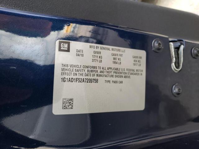 2010 CHEVROLET COBALT 1LT 1G1AD1F52A7209758