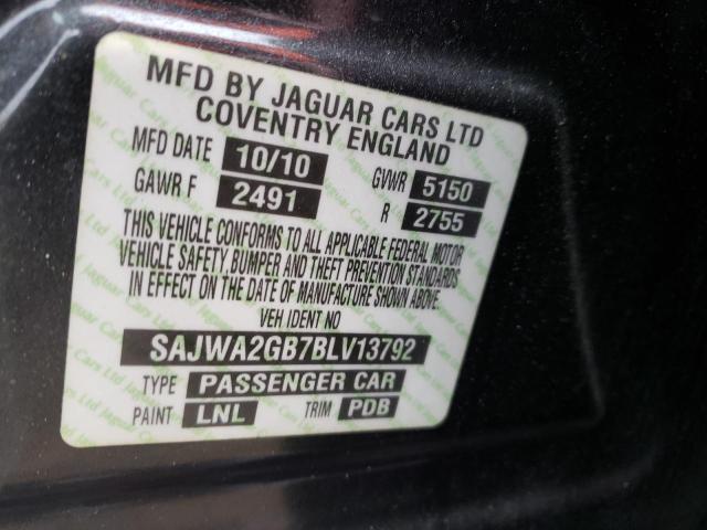 2011 JAGUAR XJL SAJWA2GB7BLV13792