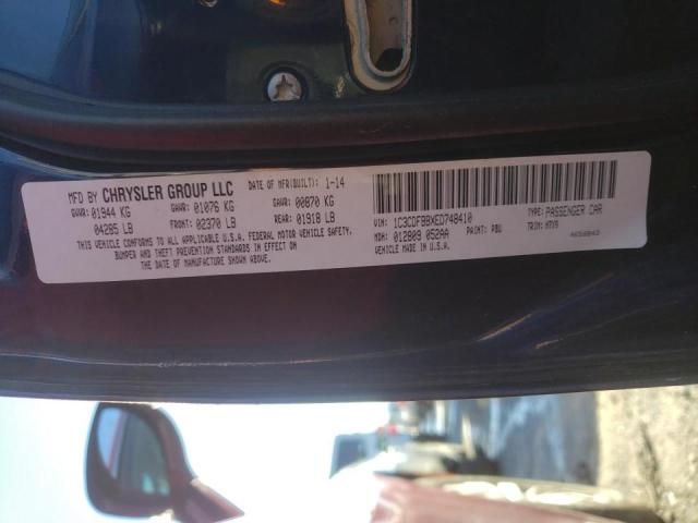 1C3CDFBBXED748410 Dodge Dart Sxt 2014. Фото: 9