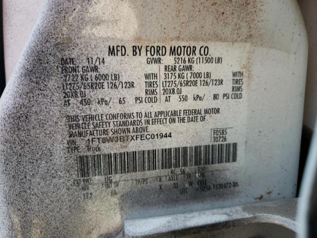 2015 FORD F350 1FT8W3BTXFEC01944