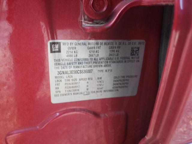 2012 CHEVROLET CAPTIVA SP 3GNAL3E56CS636007
