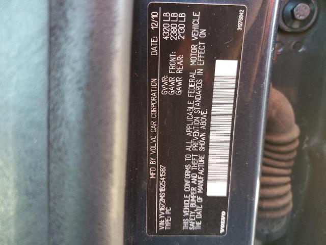 2011 VOLVO S40 T5 YV1672MS1B2541587