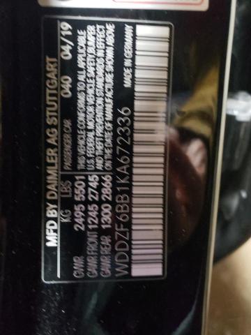 2019 MERCEDES-BENZ E AMG 53 4 WDDZF6BB1KA672336