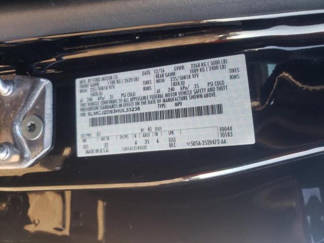 2017 LINCOLN MKC SELECT 5LMCJ2D93HUL33238