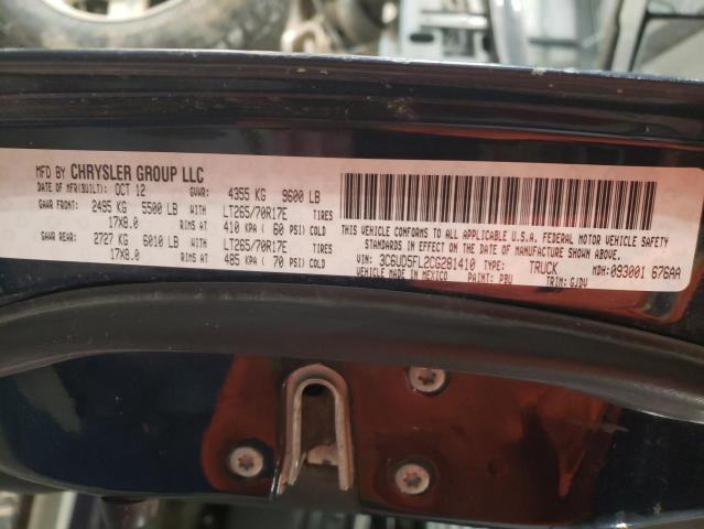 2012 DODGE RAM 2500 L 3C6UD5FL2CG281410