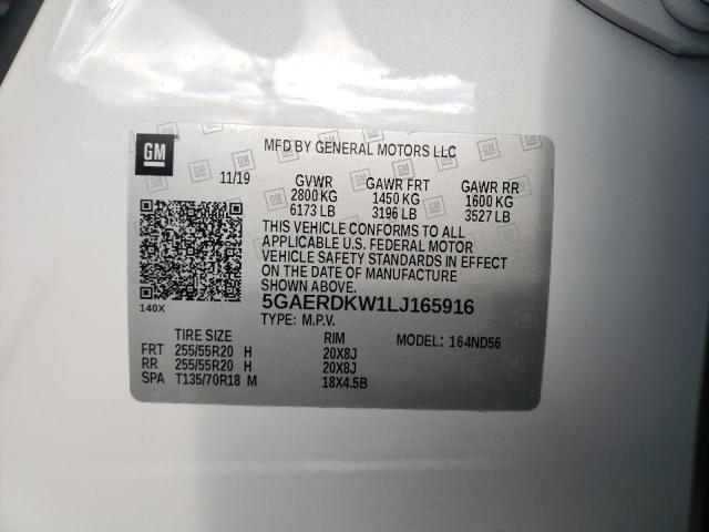 2020 BUICK ENCLAVE AV 5GAERDKW1LJ165916