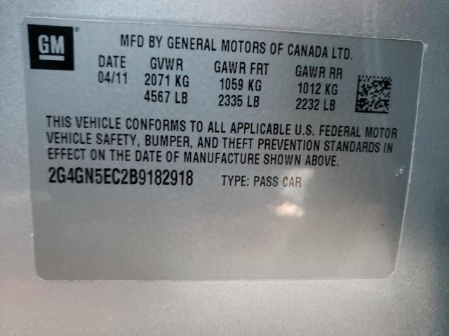 2011 BUICK REGAL CXL 2G4GN5EC2B9182918