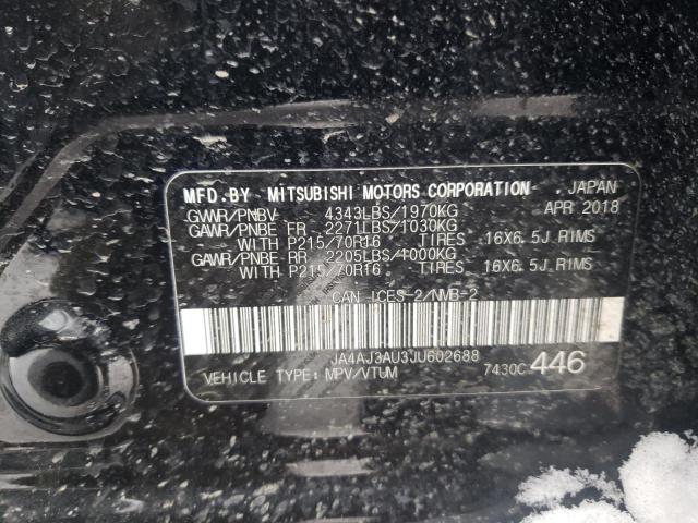2018 MITSUBISHI RVR SE JA4AJ3AU3JU602688