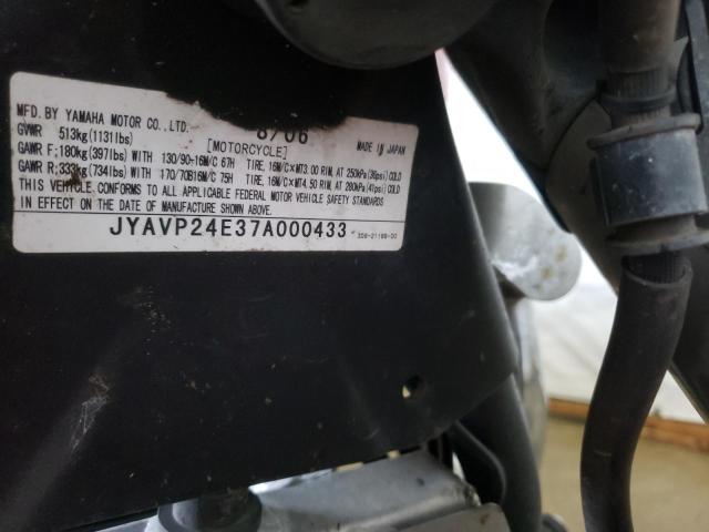2007 YAMAHA XVS1300 A JYAVP24E37A000433