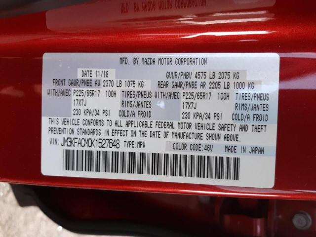 JM3KFACM0K1527648 Mazda Cx-5 Touri 2019. Фото: 9
