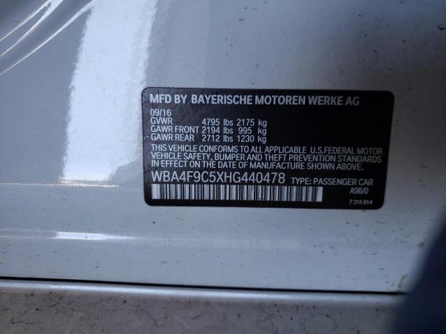 2017 BMW 430XI GRAN WBA4F9C5XHG440478