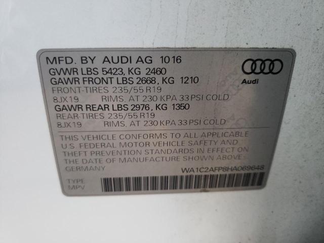 VIN WA1C2AFP8HA069648 2017 Audi Q5, Premium no.10