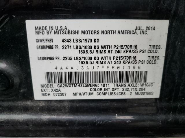 2015 MITSUBISHI RVR SE 4A4AJ3AU7FE601396
