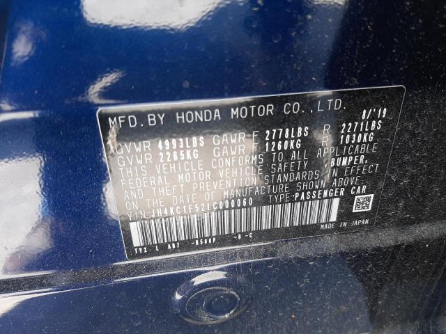 2020 ACURA RLX TECHNO JH4KC1F52LC000060