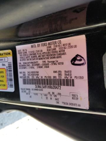 2017 LINCOLN MKZ PREMIE 3LN6L5A91HR620472