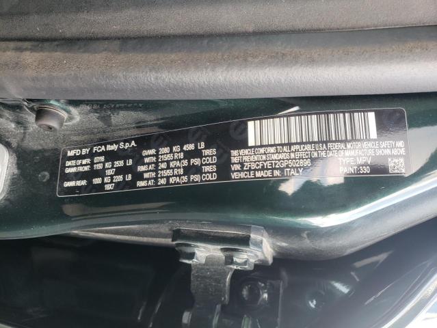 2016 FIAT 500X TREKK ZFBCFYET2GP502896