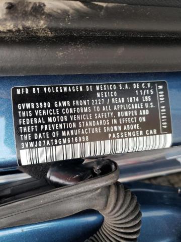2016 VOLKSWAGEN BEETLE SE 3VWJ07AT9GM616998
