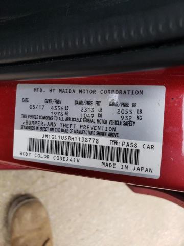 2017 MAZDA 6 SPORT - JM1GL1U58H1138778