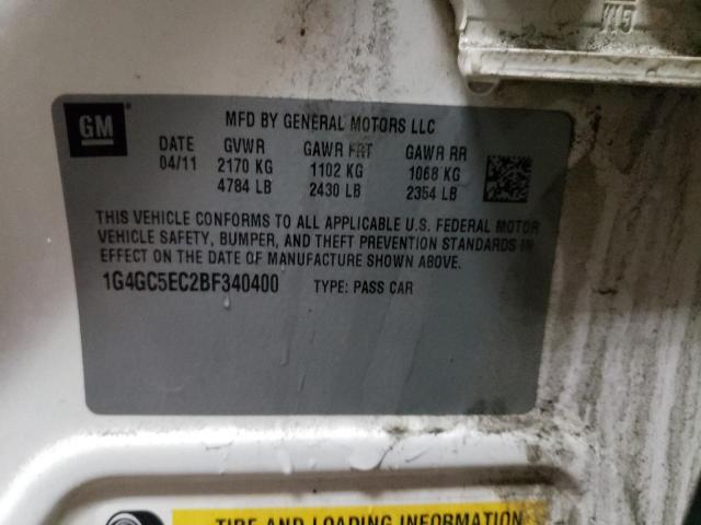 2011 BUICK LACROSSE C 1G4GC5EC2BF340400