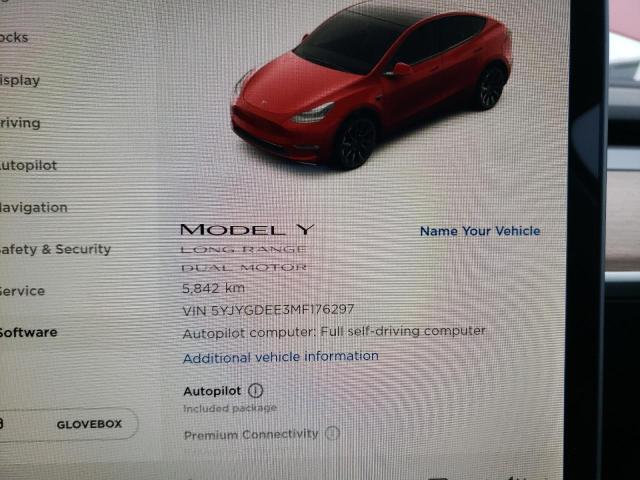 2021 TESLA MODEL Y 5YJYGDEE3MF176297