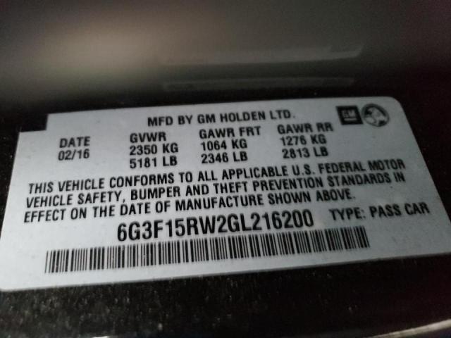 2016 CHEVROLET SS 6G3F15RW2GL216200
