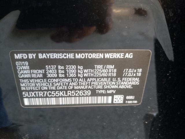 2019 BMW X3 SDRIVE3 - 5UXTR7C55KLR52639