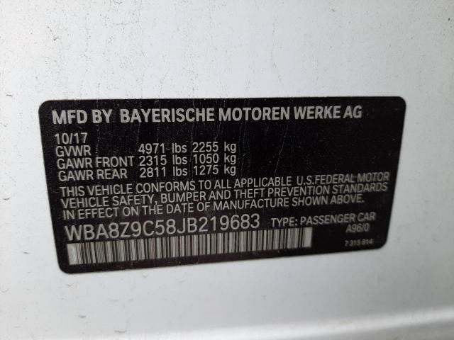 2018 BMW 330 XIGT WBA8Z9C58JB219683