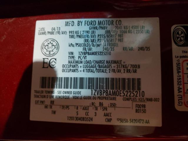 1ZVBP8AM0E5225210 Ford Mustang 2014. Фото: 9