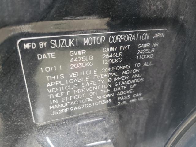 2012 SUZUKI KIZASHI SP JS2RF9A67C6100388