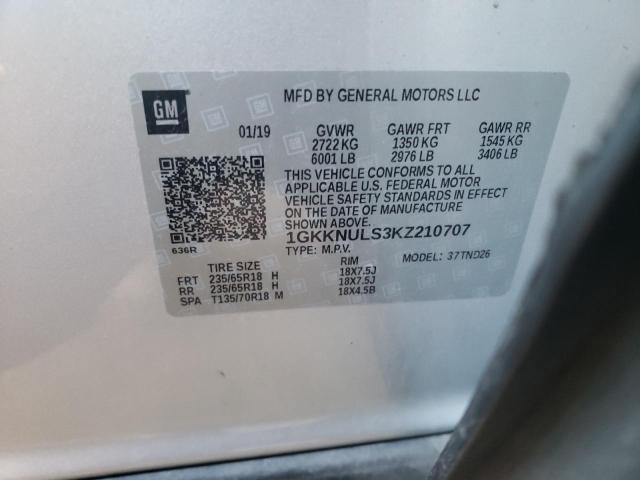 2019 GMC ACADIA SLT 1GKKNULS3KZ210707