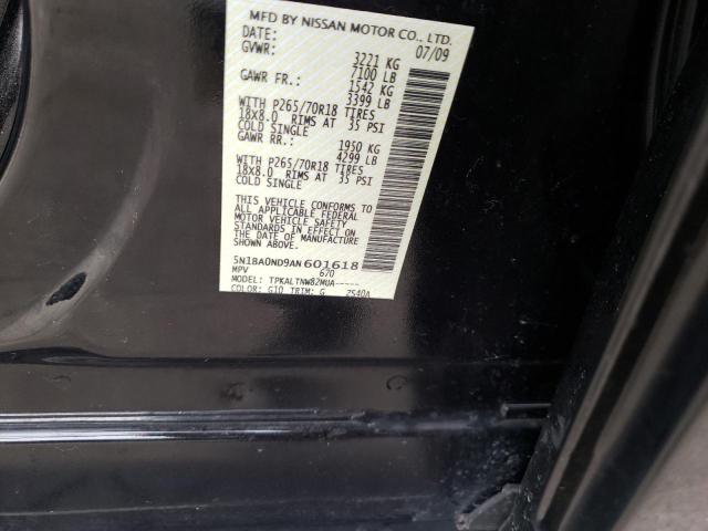 2010 NISSAN ARMADA SE 5N1BA0ND9AN601618