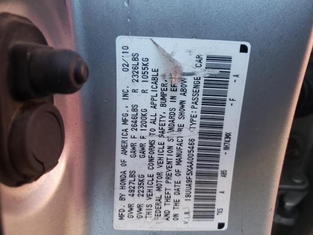 2010 ACURA TL 19UUA9F5XAA005466
