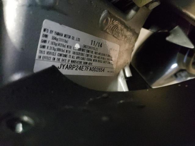 2015 YAMAHA FJR1300 A JYARP24E7FA002654