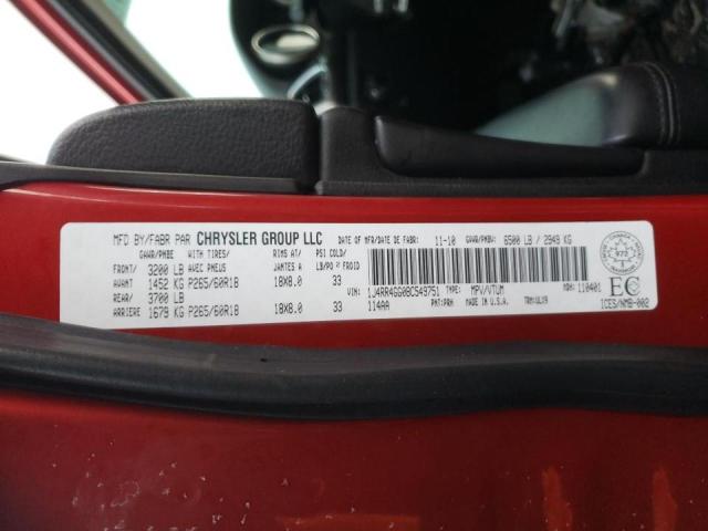 2011 JEEP GRAND CHER - 1J4RR4GG0BC549751