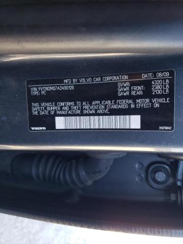 2010 VOLVO S40 2.4I YV1382MS7A2490126