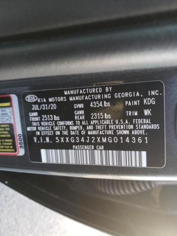 2021 KIA K5 EX 5XXG34J2XMG014361